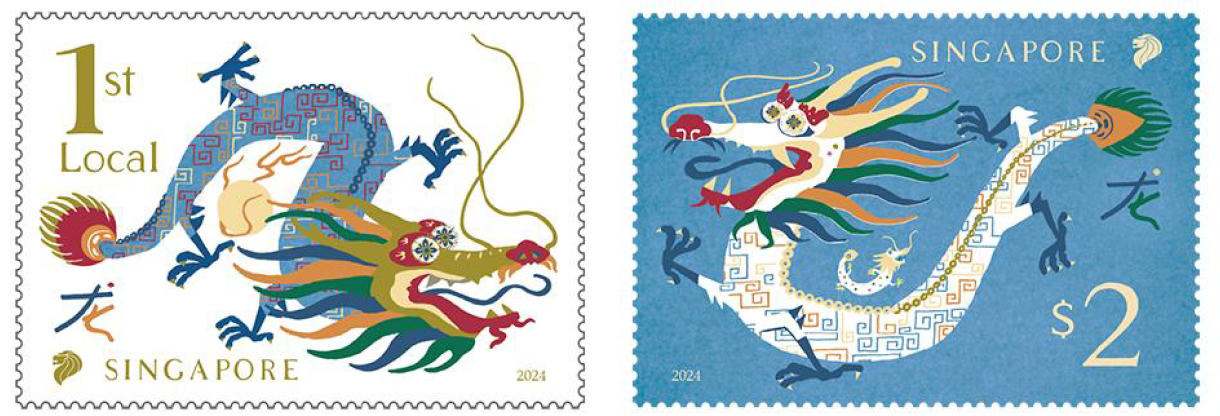 Asia stamp